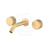 Kohler Components™ Brushed Brass Wall Mount Oyl Handles With Tube Basin Spout Bath/Basin Tap Sets