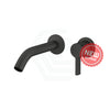 Kohler Components™ Matt Black Round Wall Mounted Mixer With Spout Tube Design Bath/Basin Tap Sets