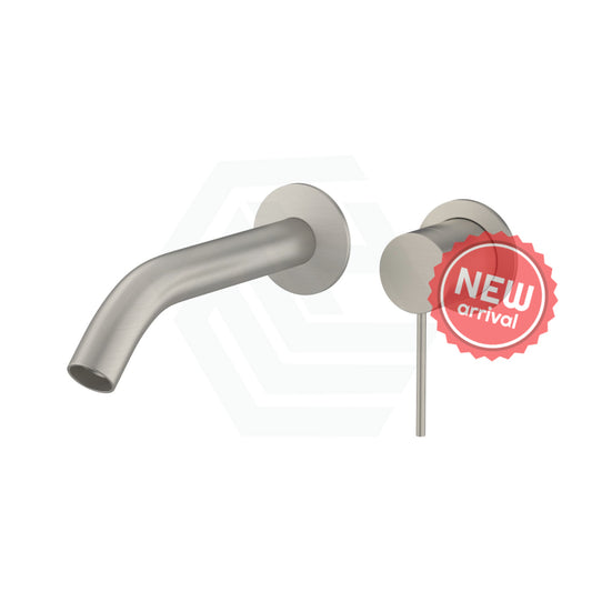 Kohler Components™ Brushed Nickel Wall Mount Pin Lever Mixer With Tube Basin Spout Bath/Basin Tap