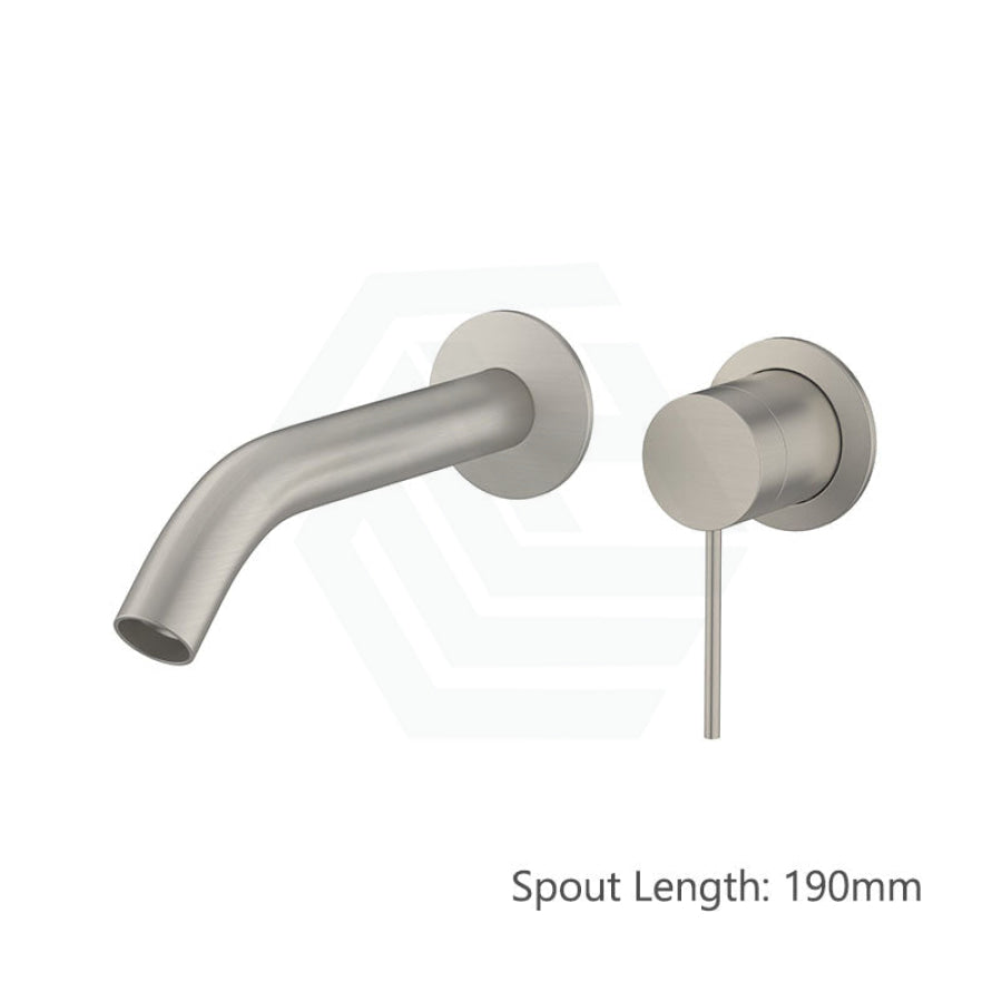 Kohler Components™ Brushed Nickel Wall Mount Pin Lever Mixer With Tube Basin Spout Bath/Basin Tap