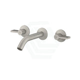 Kohler Components™ Brushed Nickel Wall Mount Lever Handles With Tube Basin Spout Bath/Basin Tap Sets