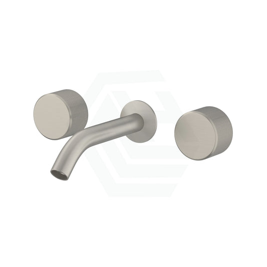 N#3(Nickel) Kohler Components™ Brushed Nickel Wall Mount Oyl Handles With Tube Basin Spout