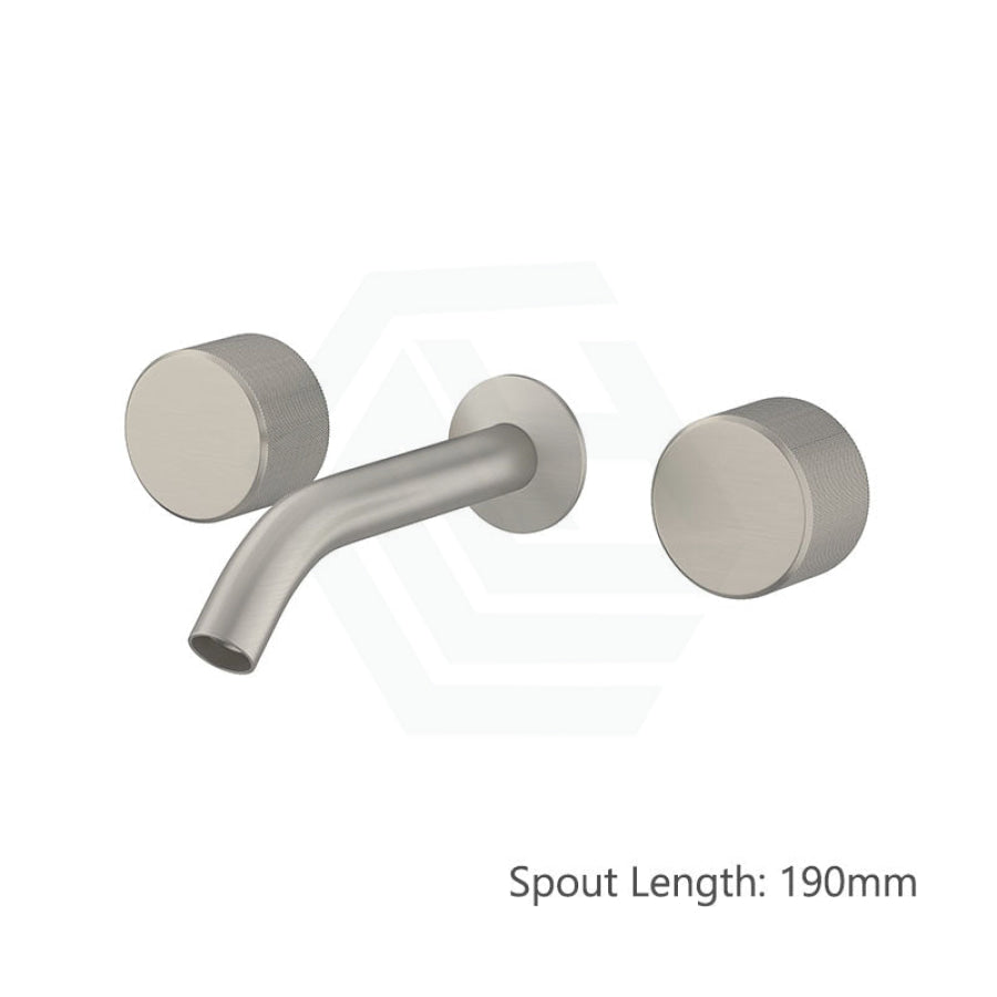 N#3(Nickel) Kohler Components™ Brushed Nickel Wall Mount Oyl Handles With Tube Basin Spout 190Mm