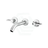 Kohler Components™ Polished Chrome Wall Mount Lever Handles With Tube Basin Spout Bath/Basin Tap