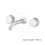 Kohler Components™ Polished Chrome Wall Mount Oyl Handles With Tube Basin Spout 190Mm Bath/Basin