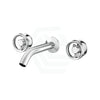 Kohler Components™ Polished Chrome Wall Mount Industrial Handles With Tube Basin Spout Bath/Basin