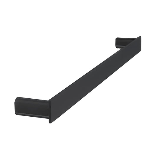 Linkware Gabe 600/800Mm Single Towel Rail Matt Black 600Mm Rails