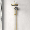 G#3(Gold) Linkware Gabe Twin Shower Brushed Gold Showers