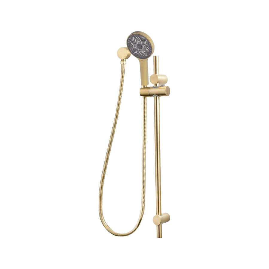 G#3(Gold) Linkware Gabe Hand Shower On Rail ¨C Brushed Gold With Handheld