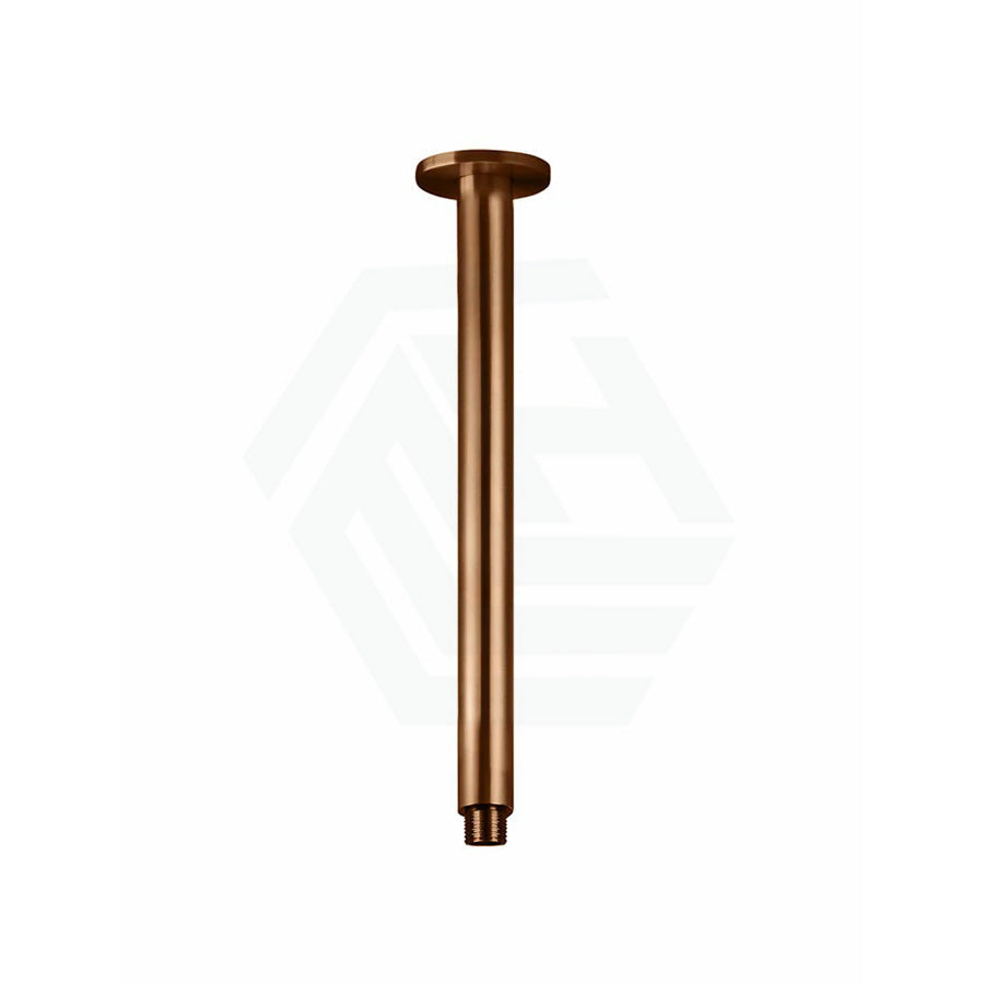 Meir 300Mm Round Ceiling Shower Arm Pvd Lustre Bronze Solid Brass Brushed Gold Arms