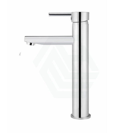 Meir Round Paddle Tall Basin Mixer Polished Chrome Mixers