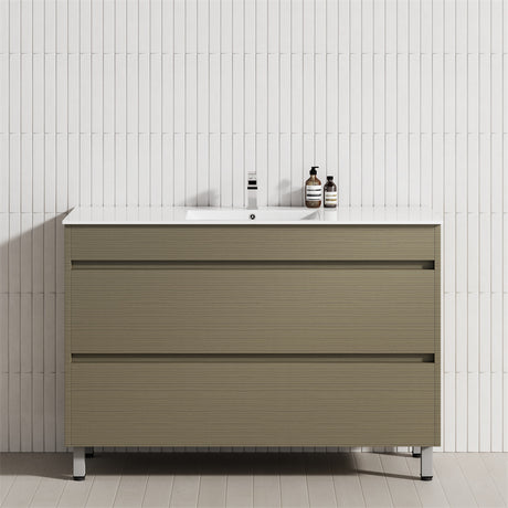 2-Drawer 600/750/900/1200mm Freestanding Bathroom Vanity with Legs Multi-Colour Cabinet Only