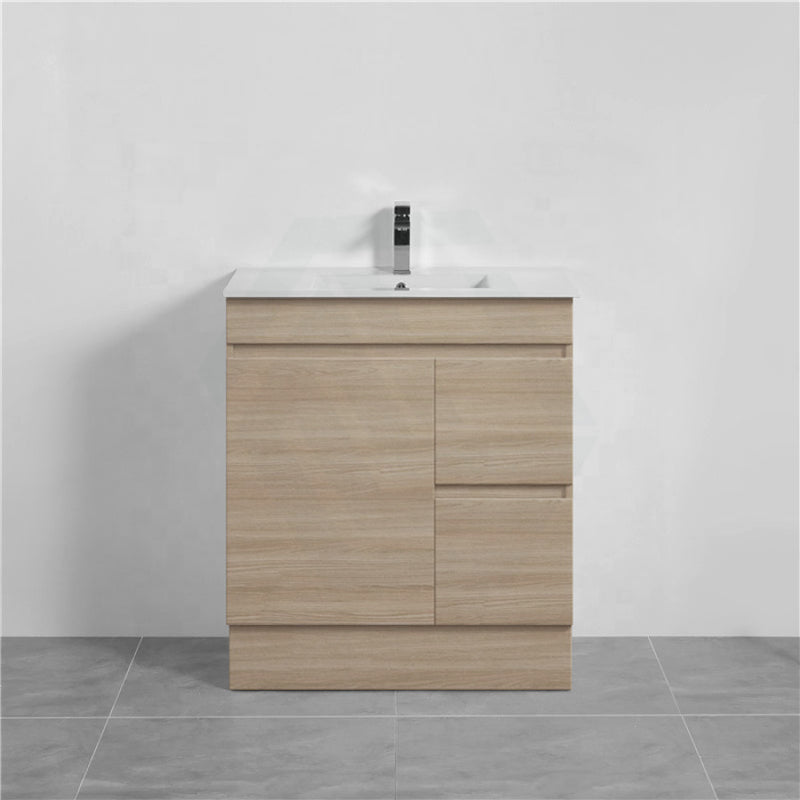 2-Drawer 1-Door 750/900/1200Mm Freestanding Bathroom Vanity Kickboard Single Multi-Colour Cabinet