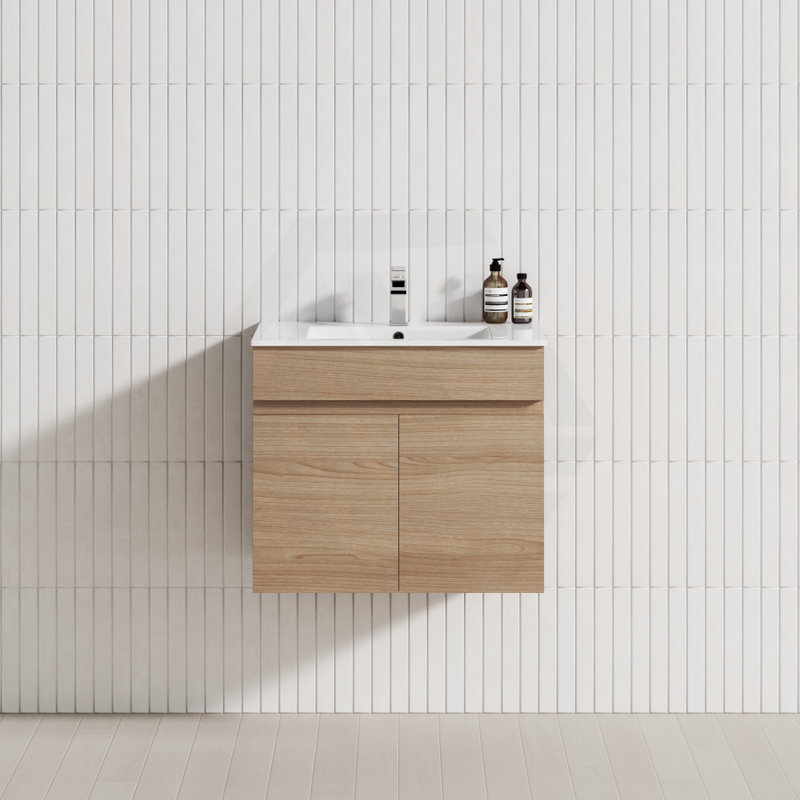 2-Door Narrow 600Mm Bathroom Floating Vanity Tasmanian Oak Cabinet Only Multi-Colour Wall Hung