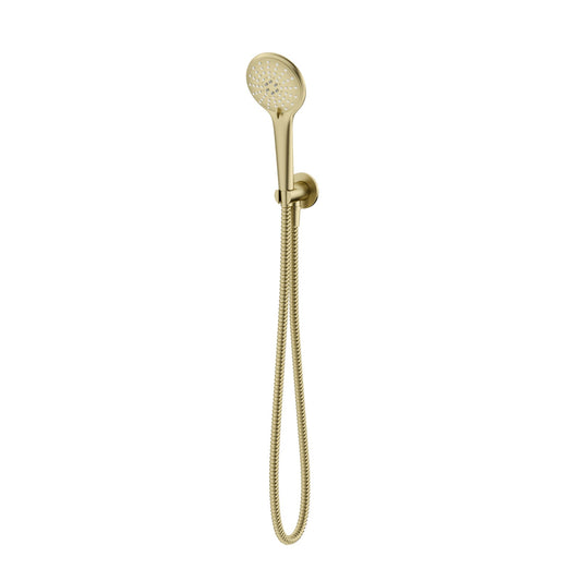 G#2(Gold) Meir Round Three Function Hand Shower On Fixed Bracket Pvd Tiger Bronze Handheld Sets