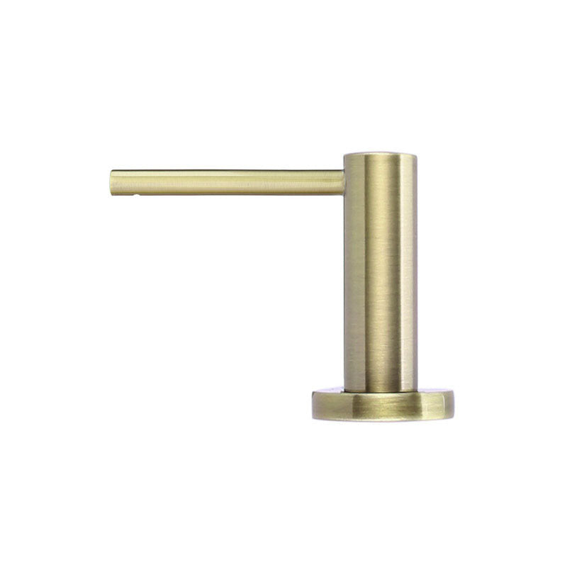 G#2(Gold) Meir Tiger Bronze Round Top Refill Liquid Soap Dispenser Stainless Steel Dispensers