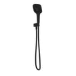 Oliveri Monaco Matt Black Square Hand Shower Set With Bracket 3 Functions Handheld