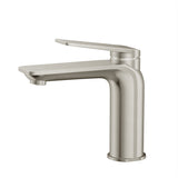 N#2(Nickel) Oliveri Paris Brass Brushed Nickel Basin Mixer Tap For Vanity And Sink Short Mixers