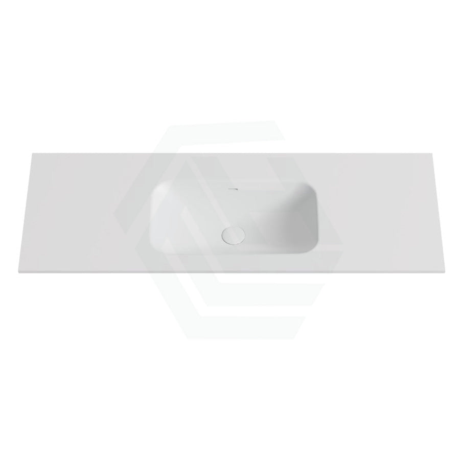 600/750/900/1200Mm Chiefly Solid Surface Top Matt White For Bathroom Vanity Stone Tops