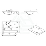 600/750/900/1200Mm Chiefly Solid Surface Top Matt White For Bathroom Vanity Stone Tops