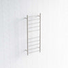 Radiant Brushed Satin Heated Round Ladder Towel Rail 430 X 1100Mm 10 Bars Rails