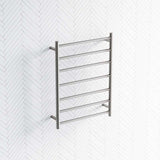 M#2(Gunmetal Grey) Radiant Gun Metal Grey Heated Round Ladder Towel Rail 600 X 800Mm 7 Bars Rails