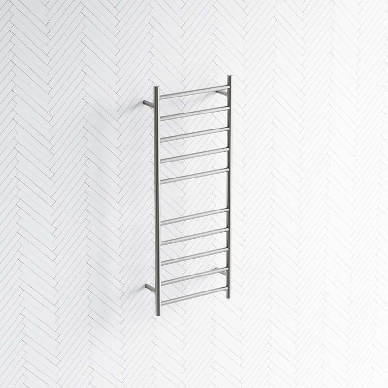 M#2(Gunmetal Grey) Radiant Gun Metal Grey Heated Round Ladder Towel Rail 430 X 1100Mm 10 Bars Rails