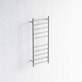 M#2(Gunmetal Grey) Radiant Gun Metal Grey Heated Round Ladder Towel Rail 430 X 1100Mm 10 Bars Rails