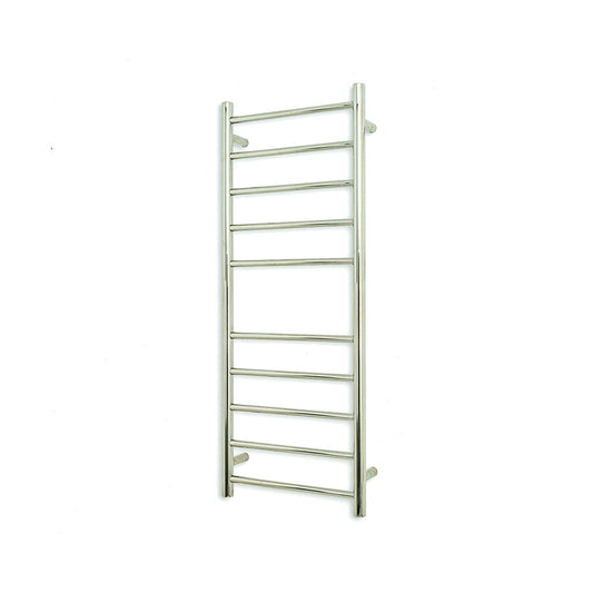 Radiant Mirror Polished Heated Round Ladder Towel Rail 430 X 1100Mm 10 Bars Rails