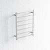 Radiant Mirror Polished Heated Square Ladder Towel Rail 600 X 800Mm 7 Bars Rails