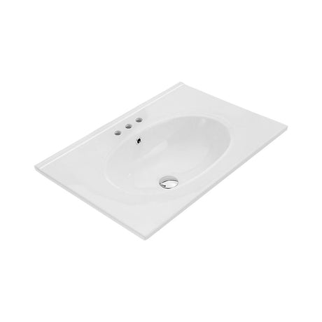 Fienza Rotondo 600Mm Ceramic Basin-Top 1 Or 3 Tap Holes Available Vanity Tops