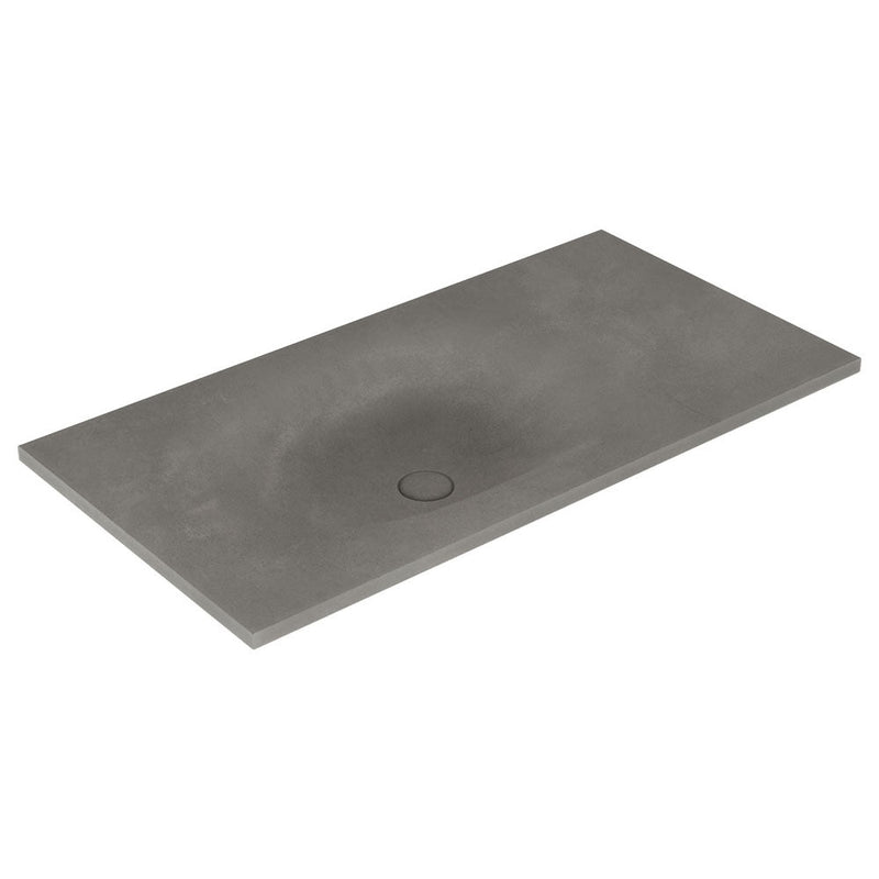 Fienza Satori 750/900/1200Mm Concrete Basin-Top No Tap Hole Vanity Stone Tops