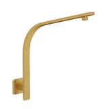 G#1(Gold) Norico Square Gooseneck Shower Arm Wall Mounted Brushed Gold Arms