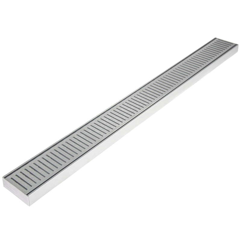 300-3900Mm Lauxes Silver Shower Grate Drain Indoor Outdoor Aluminium Next Generation 26 300Mm