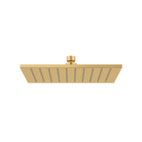 G#1(Gold) Norico Esperia 10 Inch 250Mm Square Solid Brass Brushed Gold Rainfall Shower Head Heads