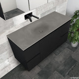 Fienza Satori 750/900/1200Mm Concrete Basin-Top No Tap Hole Vanity Stone Tops