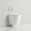 Zara Rimless Wall Hung Toilet Pan With Geberit Framed Inwall Concealed Cistern Sigma8 - F Push