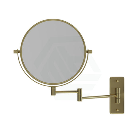 G#2(Gold) Thermogroup 200Mm Round Makeup Mirror 1&5X Magnification Brushed Brass Mirrors