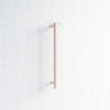 ThermoGroup 12V 900mm Dusty Pink Straight Round Vertical Single Heated Towel Rail