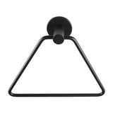 Zevi Self Adhesive Round Black Hand Towel Holder 304 Stainless Steel Drill Free Bathroom Products