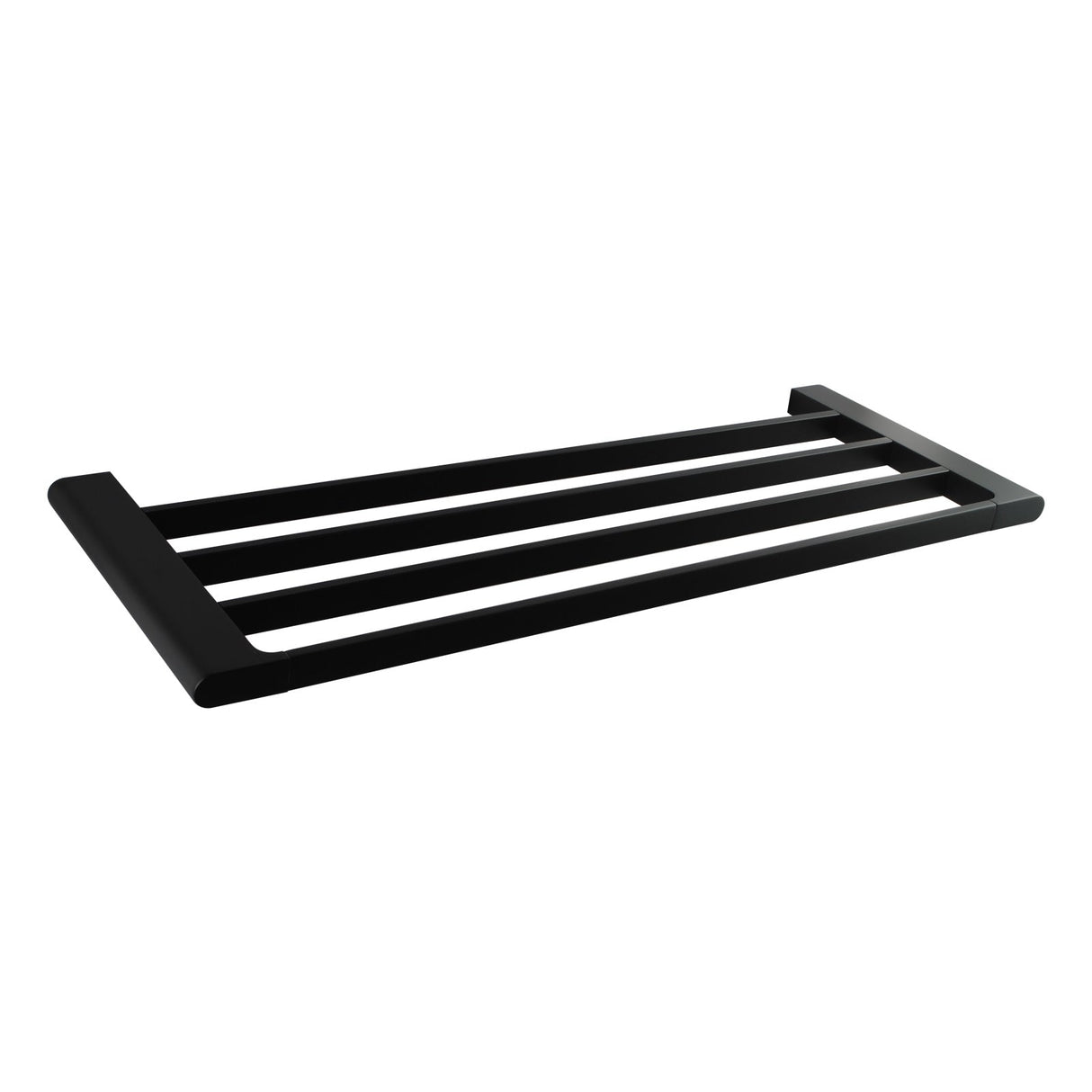 Quavo Black Towel Rack 600Mm Brass 4 Bars Wall Mounted Bathroom Products