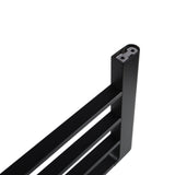 Quavo Black Towel Rack 600Mm Brass 4 Bars Wall Mounted Bathroom Products