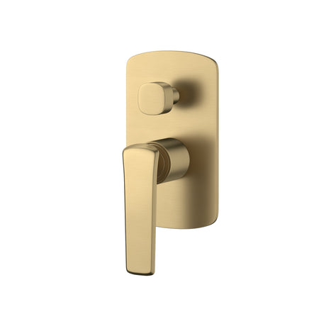 G#1(Gold) Norico Bellino Brushed Gold Solid Brass Wall Mixer With Diverter For Shower And Bathtub