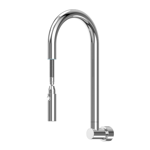 Chrome Stainless Steel Retractable Swivel Wall Spout Spouts