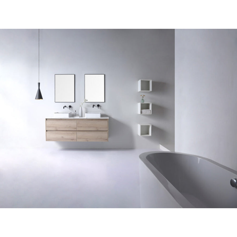 365X365X110Mm Aulic Dove Square Gloss White With Black Edge Above Counter Wash Basin Ceramic Basins