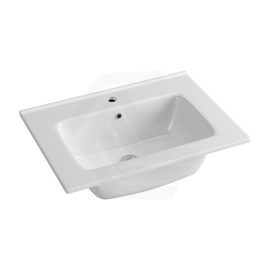 610X465X175Mm O Shape Ceramic Top For Bathroom Vanity Single Bowl 1 Or 3 Tap Holes Available Gloss