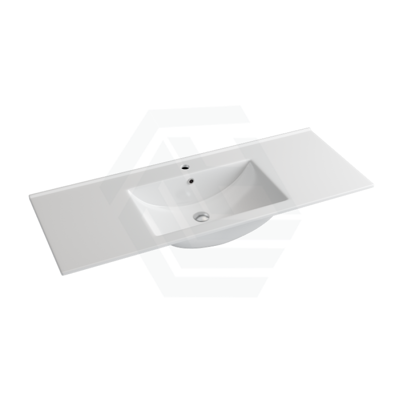 1210X465X175Mm Ceramic Top For Bathroom Vanity Single Bowl 1 Or 3 Tap Holes Available Gloss White