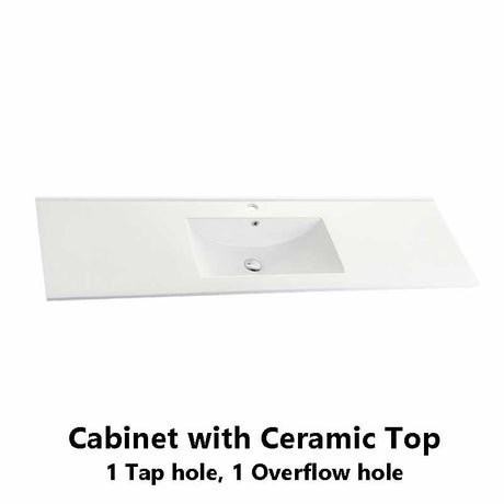 600-1500Mm Wall Hung Plywood Vanity White Linear Surface Single/Double Bowls Cabinet Only For