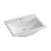 610X465X175Mm Ceramic Top For Bathroom Vanity Single Bowl 1 Or 3 Tap Holes Available Gloss White