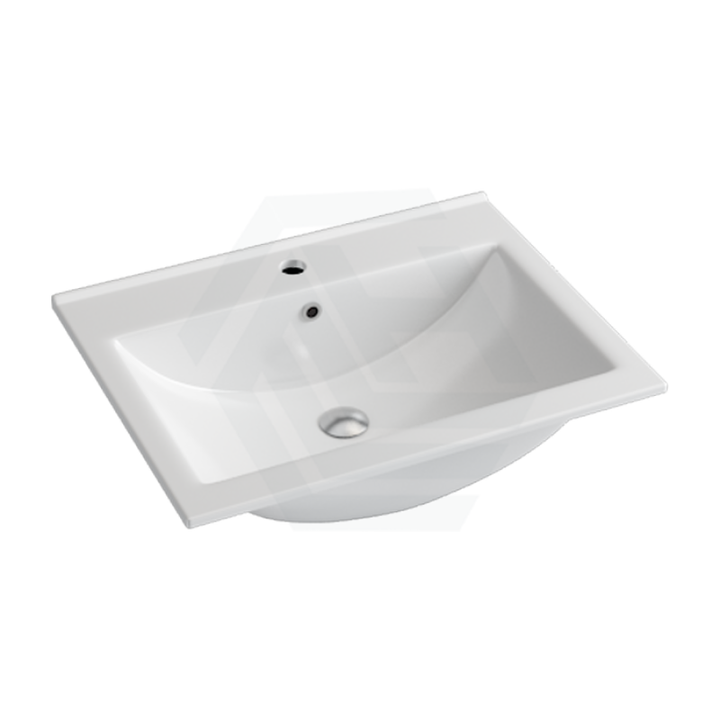 610X465X175Mm Ceramic Top For Bathroom Vanity Single Bowl 1 Or 3 Tap Holes Available Gloss White